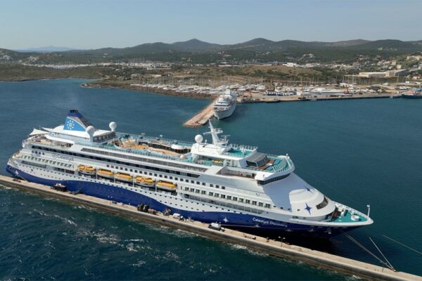 Celestyal Discovery departs